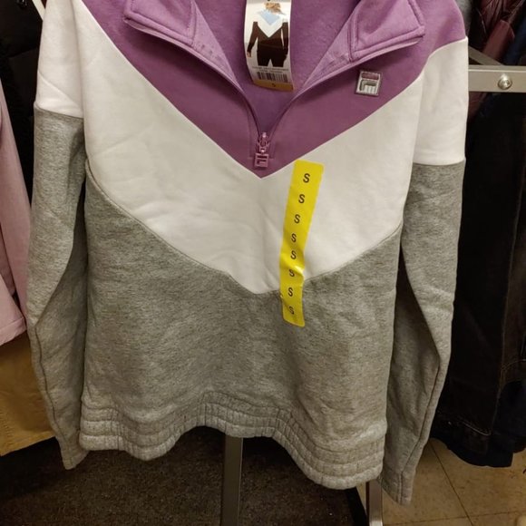 Fila Women's 1/4 Zip Sweatshirt Track Jacket Fleec - Picture 5 of 6